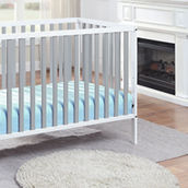 Baby Cache Deux Remi 3-in-1 Convertible Island Crib White/Gray