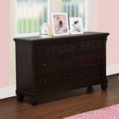 Baby Cache Glendale 6 Drawer Dresser Charcoal Brown