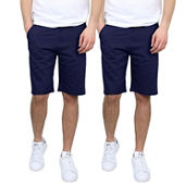Men's 2-Pack Cotton Stretch Slim Fit Chino Shorts