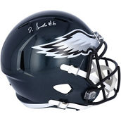 Fanatics Authentic DeVonta Smith Philadelphia Eagles Autographed Riddell Speed Replica Helmet