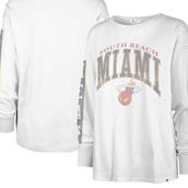 '47 Women's White Miami Heat City Edition SOA Long Sleeve T-Shirt