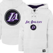 '47 Men's White Los Angeles Lakers 2022/23 Pregame MVP Lacer Pullover Hoodie - City Edition