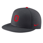 Nike Men's Gray Ohio State Buckeyes Aero True Baseball Performance Fitted Hat