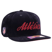 Fan Ink Men's Navy Atletico de Madrid Plush Snapback Hat