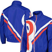 Mitchell & Ness Men's Royal Philadelphia Phillies Exploded Logo Warm Up Full-Zip Jacket
