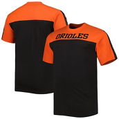 Profile Men's Orange/Black Baltimore Orioles Big & Tall Yoke Knit T-Shirt