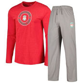 Concepts Sport Men's Red/Gray Liverpool Meter Long Sleeve T-Shirt & Pants Sleep Set