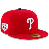 New Era Men's Red Philadelphia Phillies 2024 Jackie Robinson Day 59FIFTY Fitted Hat