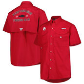 Columbia Men's Crimson Oklahoma Sooners Bonehead Button-Up Shirt