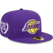 New Era Men's Purple Los Angeles Lakers Camo Undervisor Laurels 59FIFTY Fitted Hat
