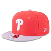 New Era Men's Red/Purple Philadelphia Phillies Spring Basic Two-Tone 9FIFTY Snapback Hat