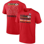 Fanatics Branded Men's Red Kansas City Chiefs Super Bowl LVII s Signature Roster T-Shirt