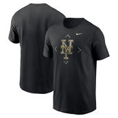 Nike Men's Black New York Mets Camo Logo T-Shirt