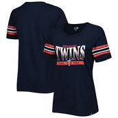New Era Women's Navy Minnesota Twins Team Stripe T-Shirt