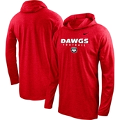 Nike Men's Red Georgia Bulldogs Football Long Sleeve Hoodie T-Shirt