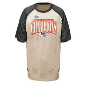 Fanatics Branded Men's Oatmeal Kansas City Chiefs Super Bowl LVII s Big & Tall Rewrite History Raglan T-Shirt