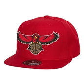 Mitchell & Ness Men's Red Atlanta Hawks Hardwood Classics MVP Team Ground 2.0 Fitted Hat