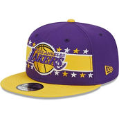 New Era Men's Purple Los Angeles Lakers Banded Stars 9FIFTY Snapback Hat