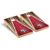 Victory Tailgate San Francisco 49ers 2' x 4' Triangle Weathered Regulation Cornhole Board Set