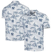 Reyn Spooner Men's White New York Yankees Cooperstown Collection Puamana Print Polo