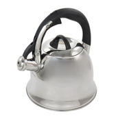 Mr. Coffee Coffield 1.8 Quart Stainless Steel Whistling Tea Kettle with Bakelite