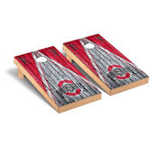 Victory Tailgate Ohio State Buckeyes 2' x 4' Weathered Triangle Cornhole Board Set