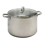 Oster Adenmore 16 Quart Stainless Steel Stock Pot With Tempered Glass Lid