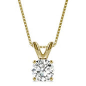 Charles & Colvard 1.00cttw Moissanite Solitaire Pendant in 14k Yellow Gold