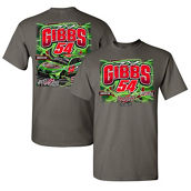 Joe Gibbs Racing Team Collection Men's Charcoal Ty Gibbs Interstate Batteries Car T-Shirt