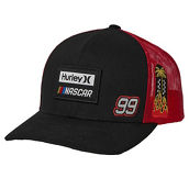 Hurley Men's Hurley Black/Red NASCAR Trucker Snapback Hat