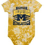 Outerstuff Newborn & Infant Maize Michigan Wolverines Lil Rocker Tie-Dye Bodysuit