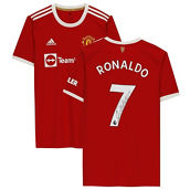 Fanatics Authentic Cristiano Ronaldo Manchester United Autographed Red 2021 Jersey