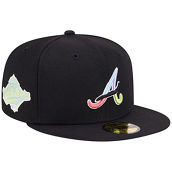 New Era Men's Black Atlanta Braves Multi-Color Pack 59FIFTY Fitted Hat