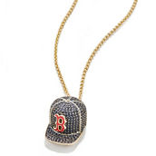BaubleBar Women's Boston Red Sox Baseball Hat Charm Necklace