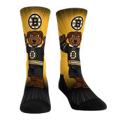 Rock Em Socks Boston Bruins Mascot Pump Up Crew Socks