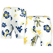 Wes & Willy Men's White West Virginia Mountaineers Vault Tech Swimming Trunks