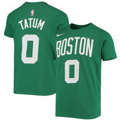 Nike Youth Jayson Tatum Kelly Green Boston Celtics Logo Name & Number Performance T-Shirt