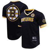 Pro Standard Men's Black Boston Bruins Classic Mesh V-Neck T-Shirt