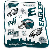 Logo Brands Philadelphia Eagles 50'' x 60'' Native Raschel Plush Throw Blanket