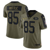 Nike Men's George Kittle Olive San Francisco 49ers 2021 Salute To Service Limited Player Jersey