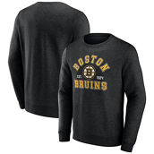Fanatics Branded Men's Black Boston Bruins Classic Arch Pullover Sweatshirt