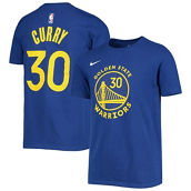 Nike Youth Stephen Curry Royal Golden State Warriors Logo Name & Number Performance T-Shirt