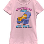 Mad Engine Girls Garfield MOTHER'S DAY ALL DAY T-Shirt