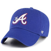 '47 Men's Royal Atlanta Braves 2023 City Connect Clean Up Adjustable Hat