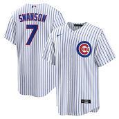 Nike Men's Dansby Swanson White Chicago Cubs Replica Player Jersey