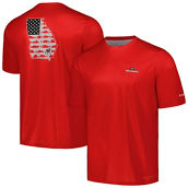 Columbia Men's Red Georgia Bulldogs Terminal Tackle Omni-Shade T-Shirt