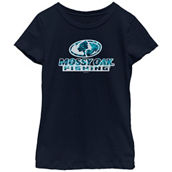 Girls Mossy Oak Fishing Logo Agua T-Shirt