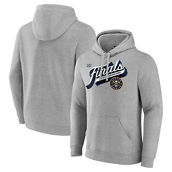 Fanatics Branded Men's Heather Gray Denver Nuggets 2023 Western Conference s Locker Room Authentic Pullover Hoodie