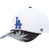 '47 Men's White Los Angeles Dodgers Dark Tropic Hitch Snapback Hat