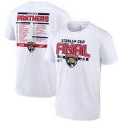 Fanatics Branded Men's White Florida Panthers 2023 Stanley Cup Final Roster T-Shirt